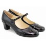 Pantofi dama comozi si eleganti, din piele naturala, cu toc de 5 cm, P104NL5